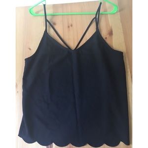 Black tank top
